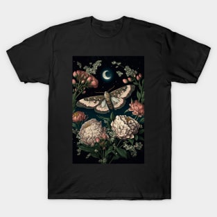 Wiccan witchcraft Moth and magic of night 7 T-Shirt